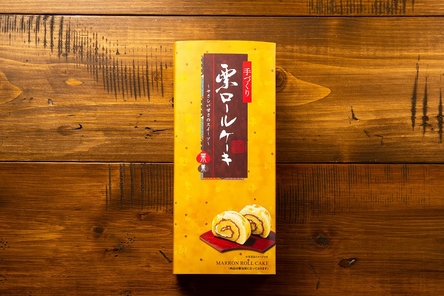 栗ロールケーキ 丹波篠山いのうえ黒豆農園